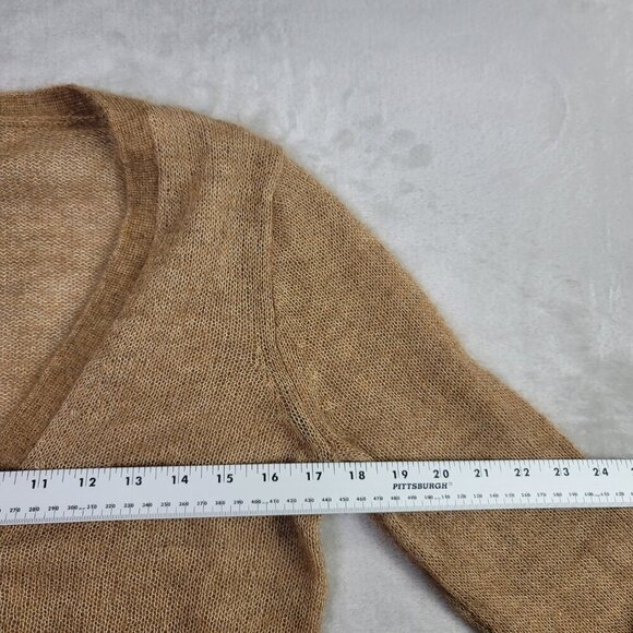 J. Crew Heather Camel Mohair Magnitude Wool Women's Cardigan | Size M - Picture 7 of 8
